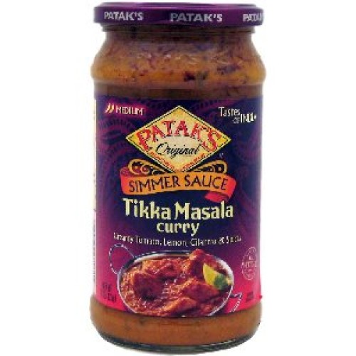 Pataks Original Simmer Sauce Tikka Masala Curry Creamy Tomato,