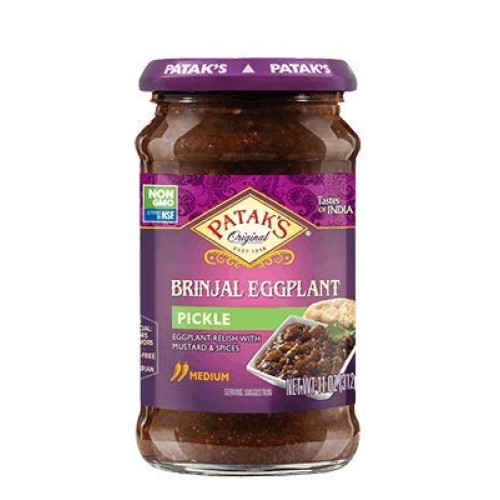 Pataks Pickles Relish Mix N Match Non Gmo Brinjal Eggplant
