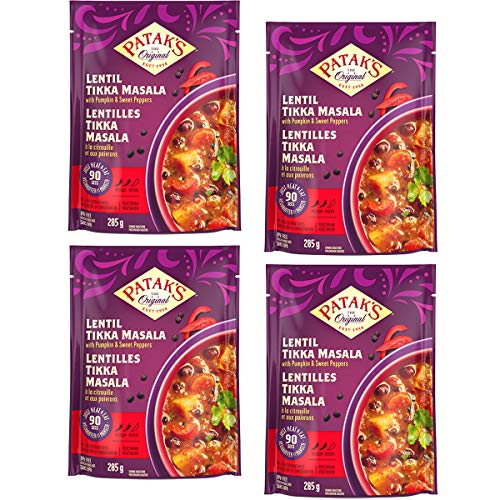 Pataks - Ready To Eat Vegetarian Meals, 4 Pack Lentil &Amp; Vegg