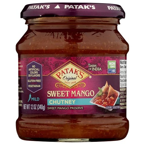 Pataks Sweet Mango Chutney - 12 Oz Pack of 3 – With Mild Mang...