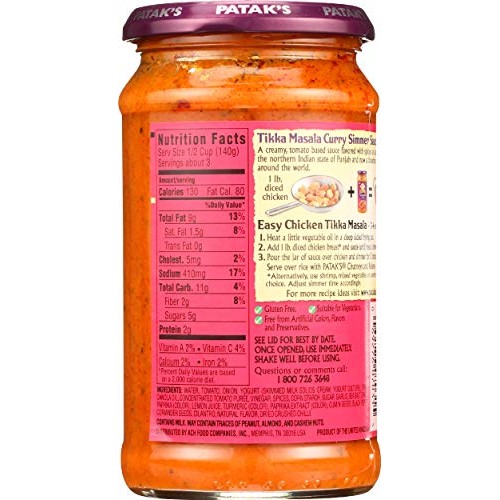Pataks Tikka Masala All Purpose Sauce, 15 Oz