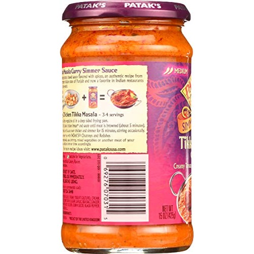 Pataks Tikka Masala All Purpose Sauce, 15 Oz