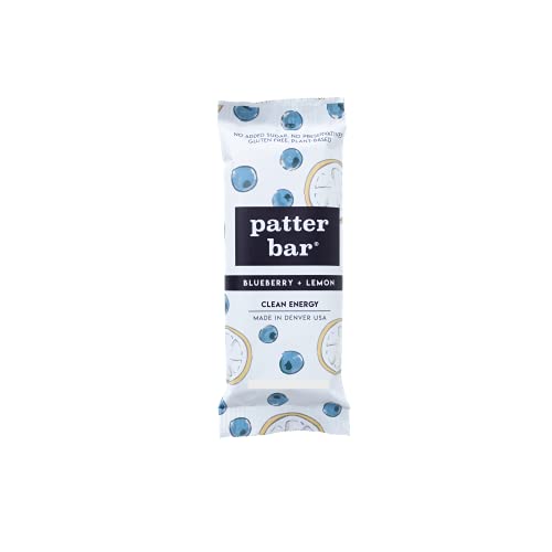 Patterbar Whole Food Bars, Blueberry Lemon 12 Pack - Real Food