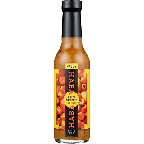 Pauls Haba Haba, Sauce Hot Mango Habanero, 9 Ounce