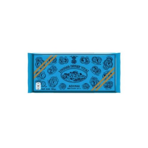 Pavlidou Greek Traditional Dark Chocolate Bars Ygeias - 10 X 100G