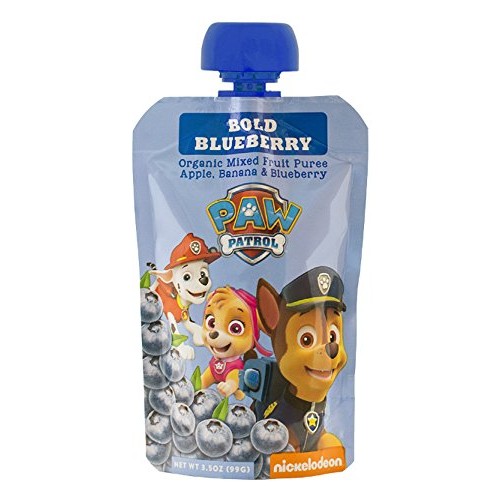 Paw Patrol Bold Blueberry Organic Mixed Fruit Squeeze Pouch, 3.5