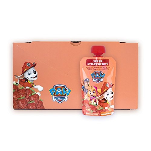 Paw Patrol Super Strawberry Organic Mixed Fruit Squeeze Pouch, 3