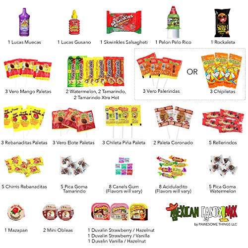 Mexican Candy Assortment Bag Mix 70 Count. Best Mexican Snacks