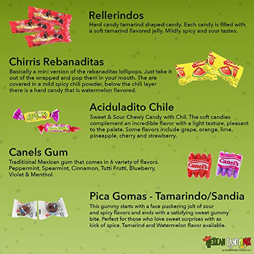 Mexican Candy Assortment Bag Mix 70 Count. Best Mexican Snacks