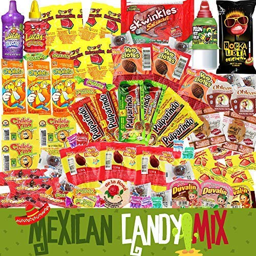 Mexican Candy Assortment Bag Mix 70 Count. Best Mexican Snacks