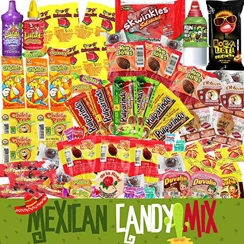 Mexican Candy Assortment Bag Mix 70 Count. Best Mexican Snacks