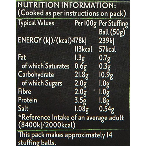 Paxo Sage &Amp; Onion Stuffing 190G