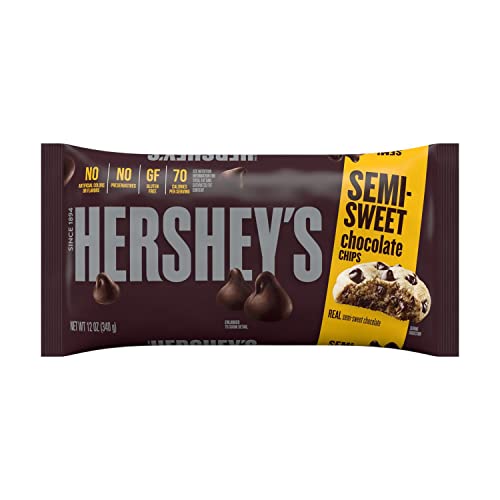 Hersheys Baking Chips, Semi Sweet Chocolate, 12 Oz