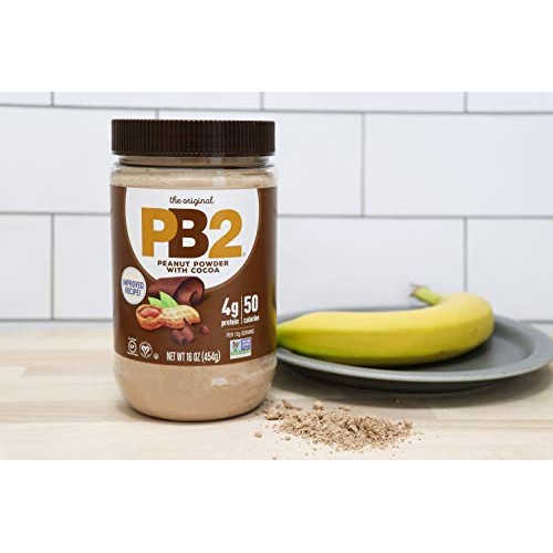Bell Plantation Pb2 Powdered Peanut Butter, 1 Lb Jar 2-Pack