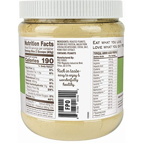 Pb2 Performance Peanut Protein Powder With Dutch Cocoa – [2 Lb/3