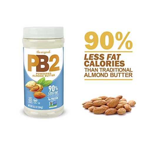 Pb2 Powdered Almond Butter, 6.5Oz Low-Fat Vegan Almond Powder, L