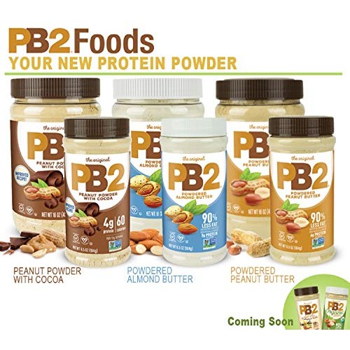 Pb2 Powdered Almond Butter, 6.5Oz Low-Fat Vegan Almond Powder, L