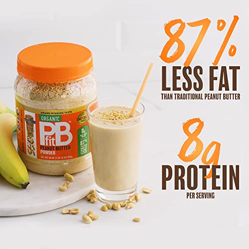 Pbfit All-Natural Organic Peanut Butter Powder, Powdered Peanut