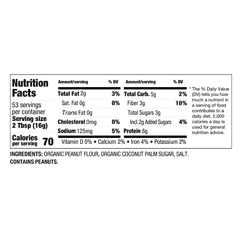 Pbfit All-Natural Organic Peanut Butter Powder, Powdered Peanut