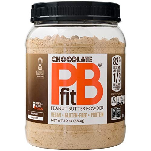 Pbfit All-Natural Chocolate Peanut Butter Powder, Powdered Peanu