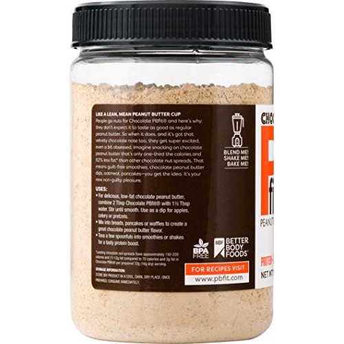 Pbfit All-Natural Chocolate Peanut Butter Powder 15 Ounce, Choco
