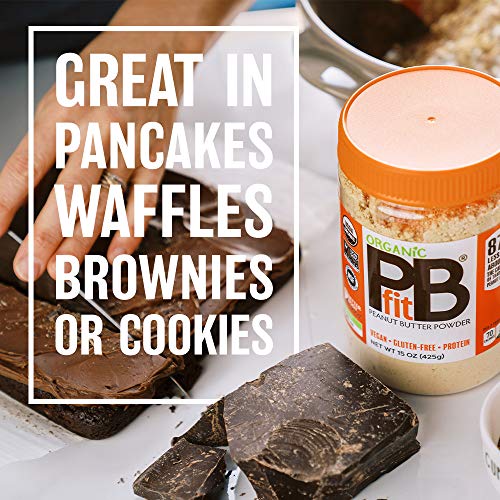 Pbfit All-Natural Organic Peanut Butter Powder, 15 Ounce Pack O