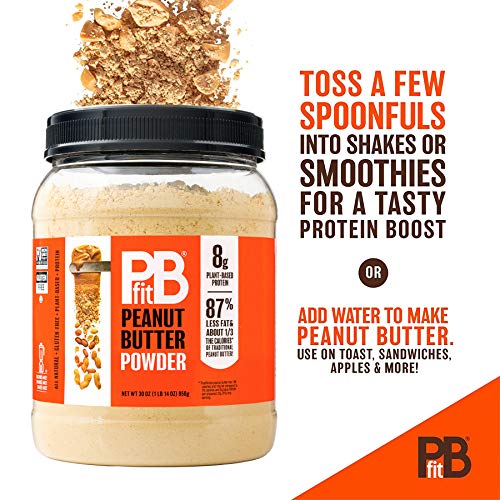 Pbfit All-Natural Peanut Butter Powder, Powdered Peanut Spread F Pbfit All-Natural Peanut Butter Powder, Powdered Peanut Spread F