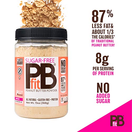 Pbfit All-Natural Peanut Butter Powder, Sugar-Free Powdered Pean