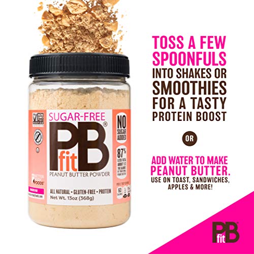 Pbfit All-Natural Peanut Butter Powder, Sugar-Free Powdered Pean