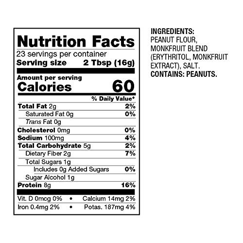 Pbfit All-Natural Peanut Butter Powder, Sugar-Free Powdered Pean