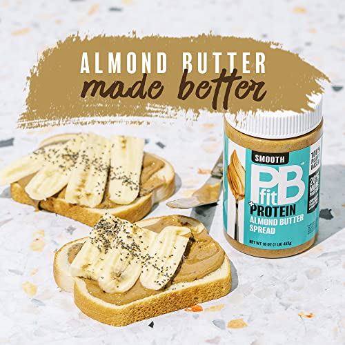 Pbfit Betterbody Foods Almond Butter, Protein Spread, Almond But