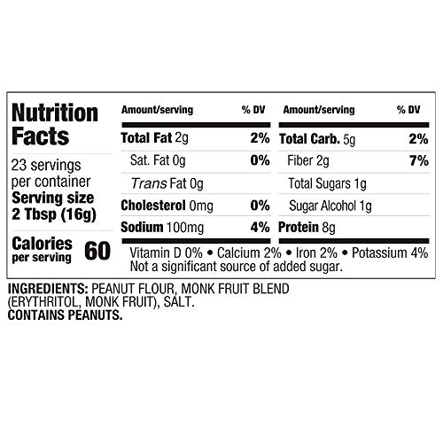 Pbfit Sugar-Free Peanut Butter Powder, 13 Ounce Pack Of 2