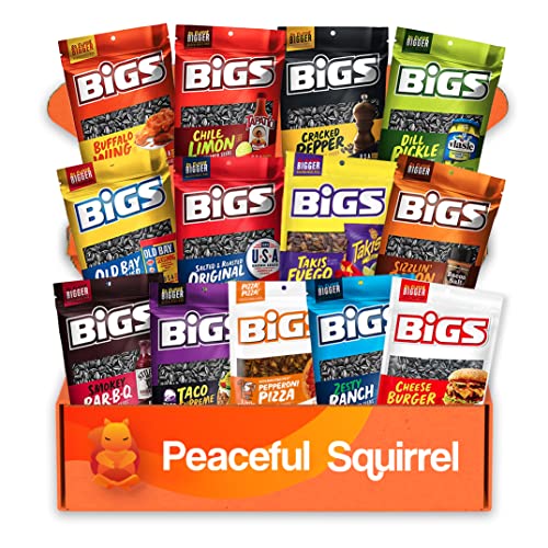 Peaceful Squirrel Variety, BIGS Sunflower Seeds Variety Pack Sam...