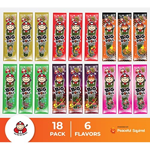 Peaceful Squirrel Variety, Tao Kae Noi Thai Big Rolls Seaweed, 1...