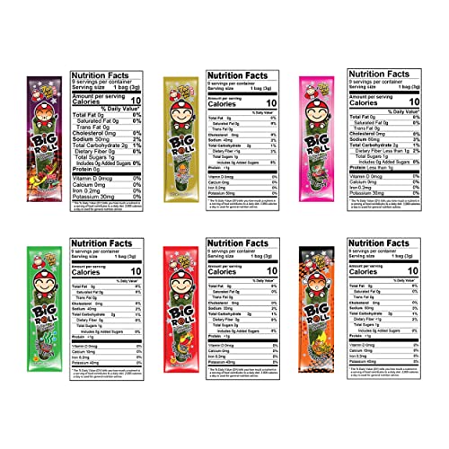 Peaceful Squirrel Variety, Tao Kae Noi Thai Big Rolls Seaweed, 1...