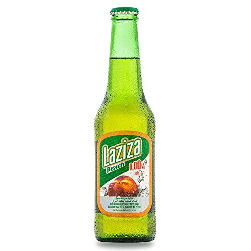 Laziza Peach & Raspberry Flavors Malt Beverage Non Alcoholic ...
