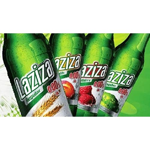 Laziza Peach & Raspberry Flavors Malt Beverage Non Alcoholic ...