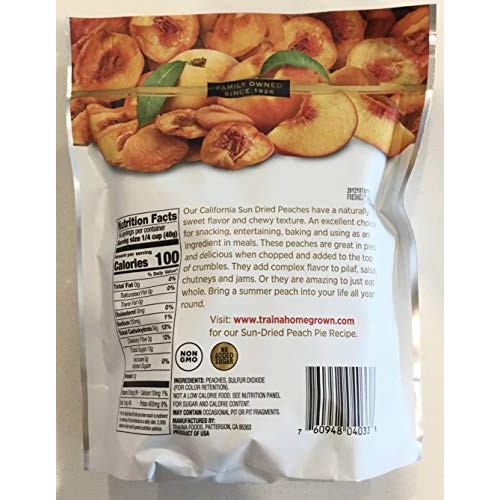 Traina California Sun Dried Peaches 20 Oz.