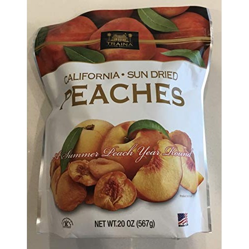 Traina California Sun Dried Peaches 20 Oz.