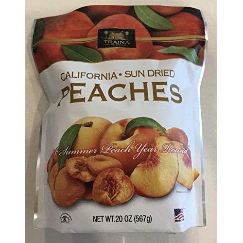 Traina California Sun Dried Peaches 20 Oz.