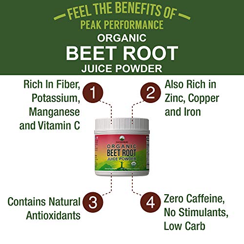 Organic Beet Root Powder - Highest Quality Super Food Beets Juic