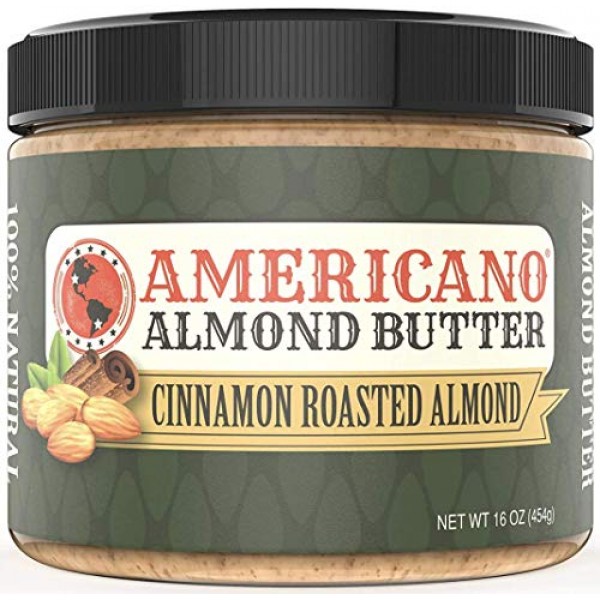 Americano Almond Butter Creamy, Cinnamon Roasted Natural Almond ...