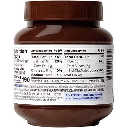 Peanut Butter &Amp; Co. Milk Chocolatey Hazelnut Spread, 13 Ounce Ja