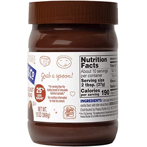 Peanut Butter &Amp; Co. Milk Chocolatey Hazelnut Spread, 13 Ounce Ja