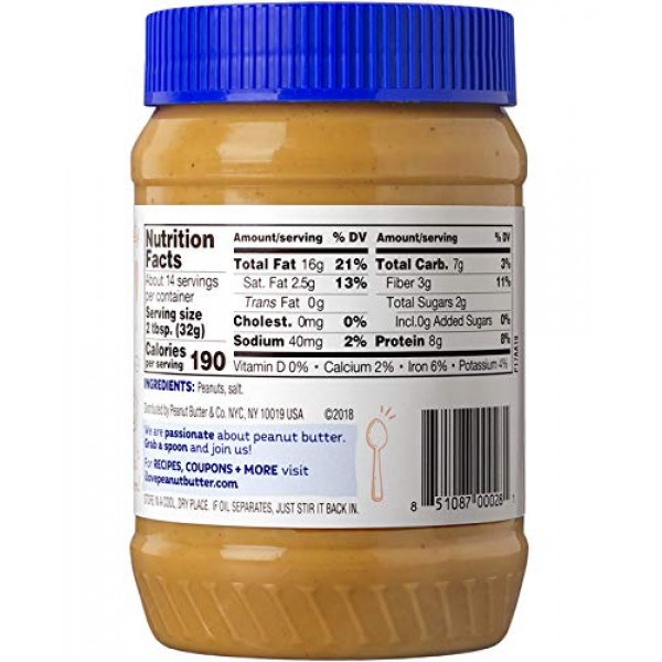 Peanut Butter & Co. Old Fashioned Crunchy Peanut Butter, Non-GMO...