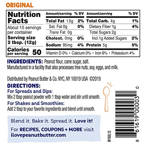 Peanut Butter &Amp; Co. Powdered Peanut Butter, Non-Gmo, Gluten Free