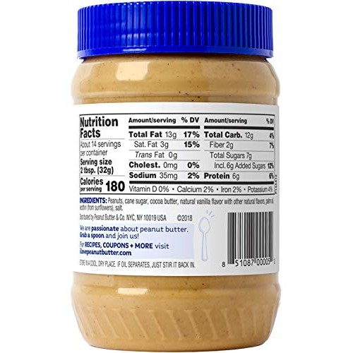 Peanut Butter &Amp; Co. White Chocolatey Wonderful Peanut Butter, No