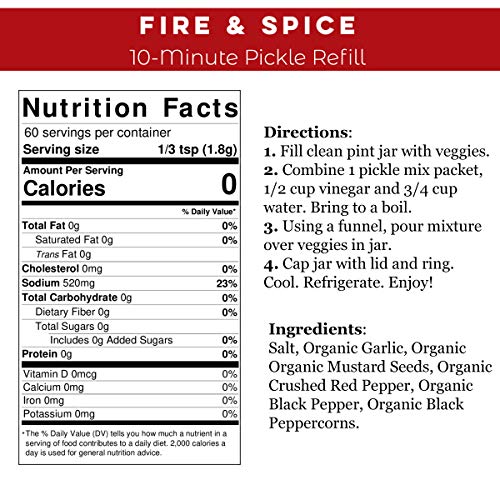 Fire &Amp; Spice Pickle Kit Refill