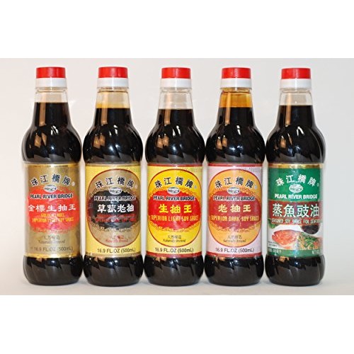 Pearl River Bridge Mushroom Flavored Superior Dark Soy Sauce, Pl