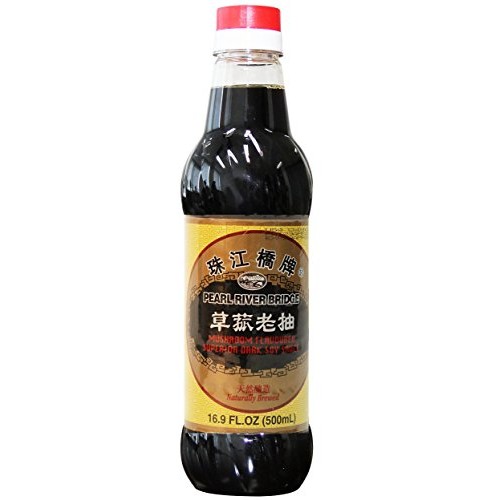 Pearl River Bridge Mushroom Flavored Superior Dark Soy Sauce, Pl
